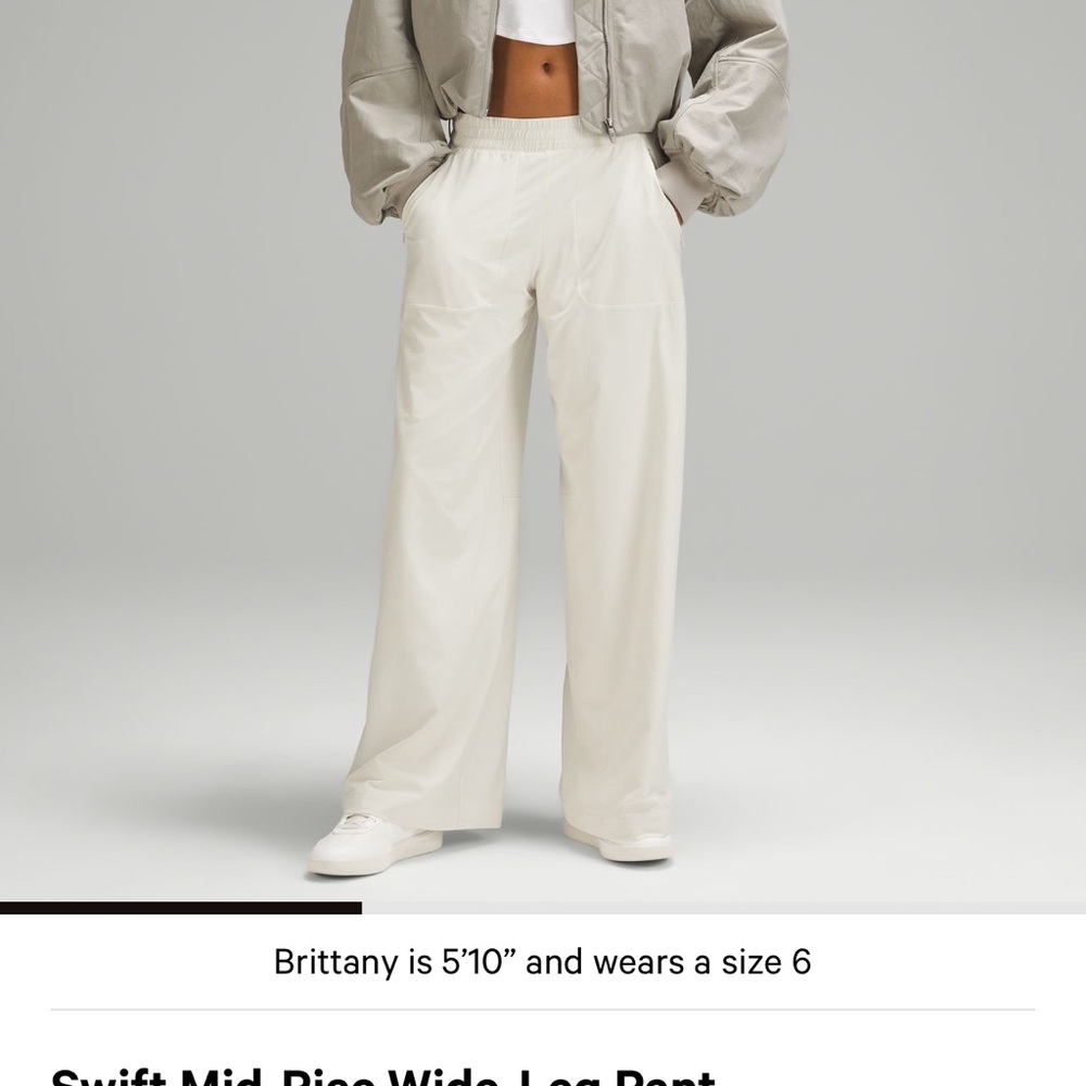 Lululemon Swift Mid-Rise Wide Leg Pants